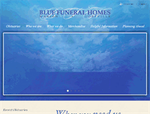 Tablet Screenshot of bluefuneralhome.com